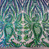 Stretch Sequins Lace Fabric