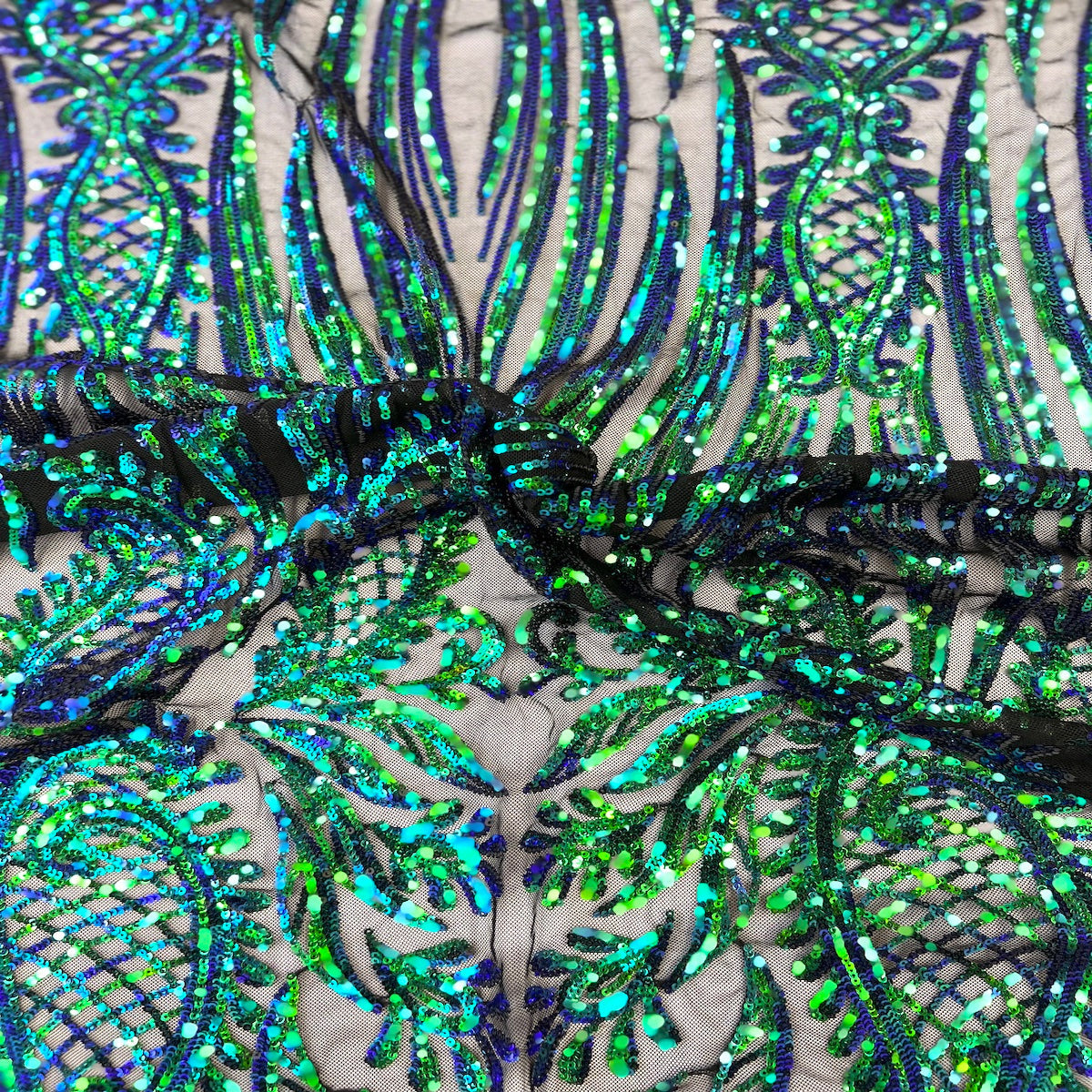 Stretch Sequins Lace Fabric