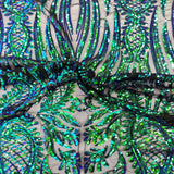 Stretch Sequins Lace Fabric