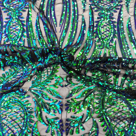 Stretch Sequins Lace Fabric