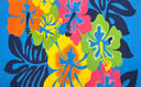 Polyester Sarong Hibiscus Airbrush Flower