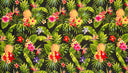 Polyester Sarong Tropical Paradise Islands Fabric
