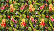 Tropical Paradise Sarong 100 Percent Polyester Fabric - Pineapple And Tropical Flower Print, 72" L X 41 1/2" W (1 Sarong)
