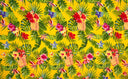 Polyester Sarong Tropical Paradise Islands Fabric