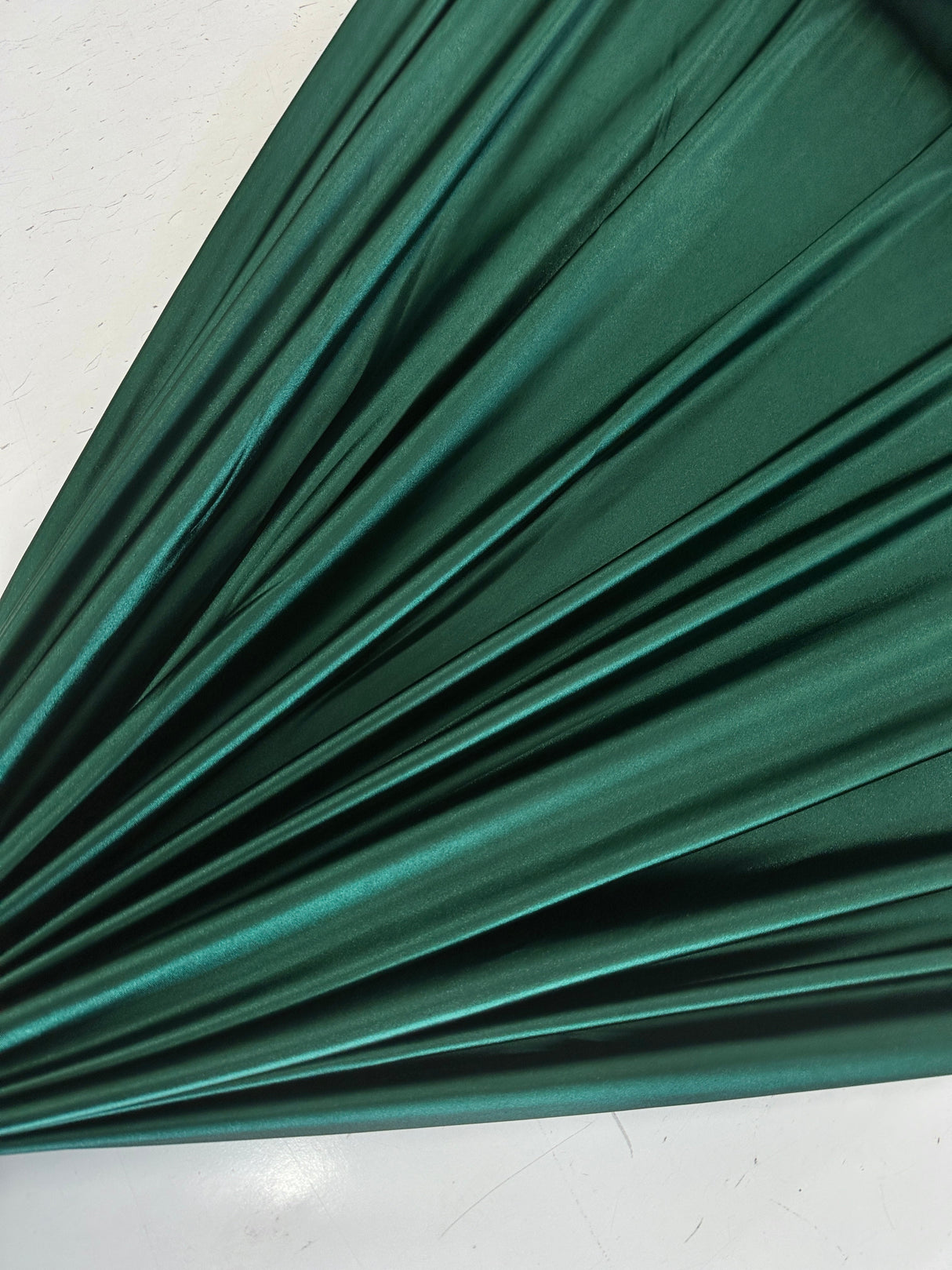 Shiny Nylon Spandex Hunter Green