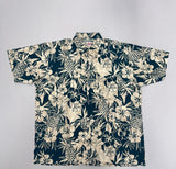 Pineapple Hibiscus Hawaiian Cotton Shirt - 100 Percent Cotton Fabric, Pineapple Hibiscus Print, Multiple Colors, Small To 5X (1 Shirt)