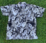 Pineapple Hibiscus Hawaiian Cotton Shirt - 100 Percent Cotton Fabric, Pineapple Hibiscus Print, Multiple Colors, Small To 5X (1 Shirt)