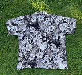 Pineapple Hibiscus Hawaiian Cotton Shirt - 100 Percent Cotton Fabric, Pineapple Hibiscus Print, Multiple Colors, Small To 5X (1 Shirt)