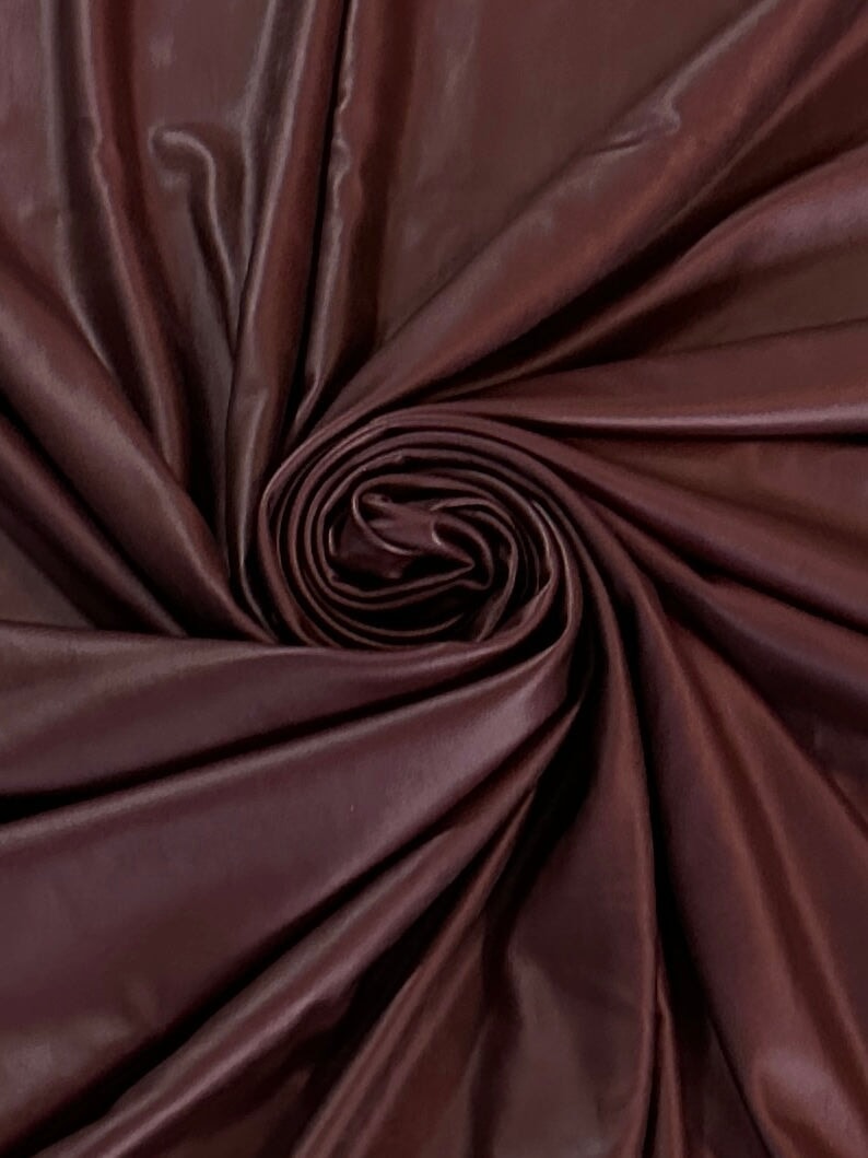Burgundy 4-Way Stretch Faux Leather