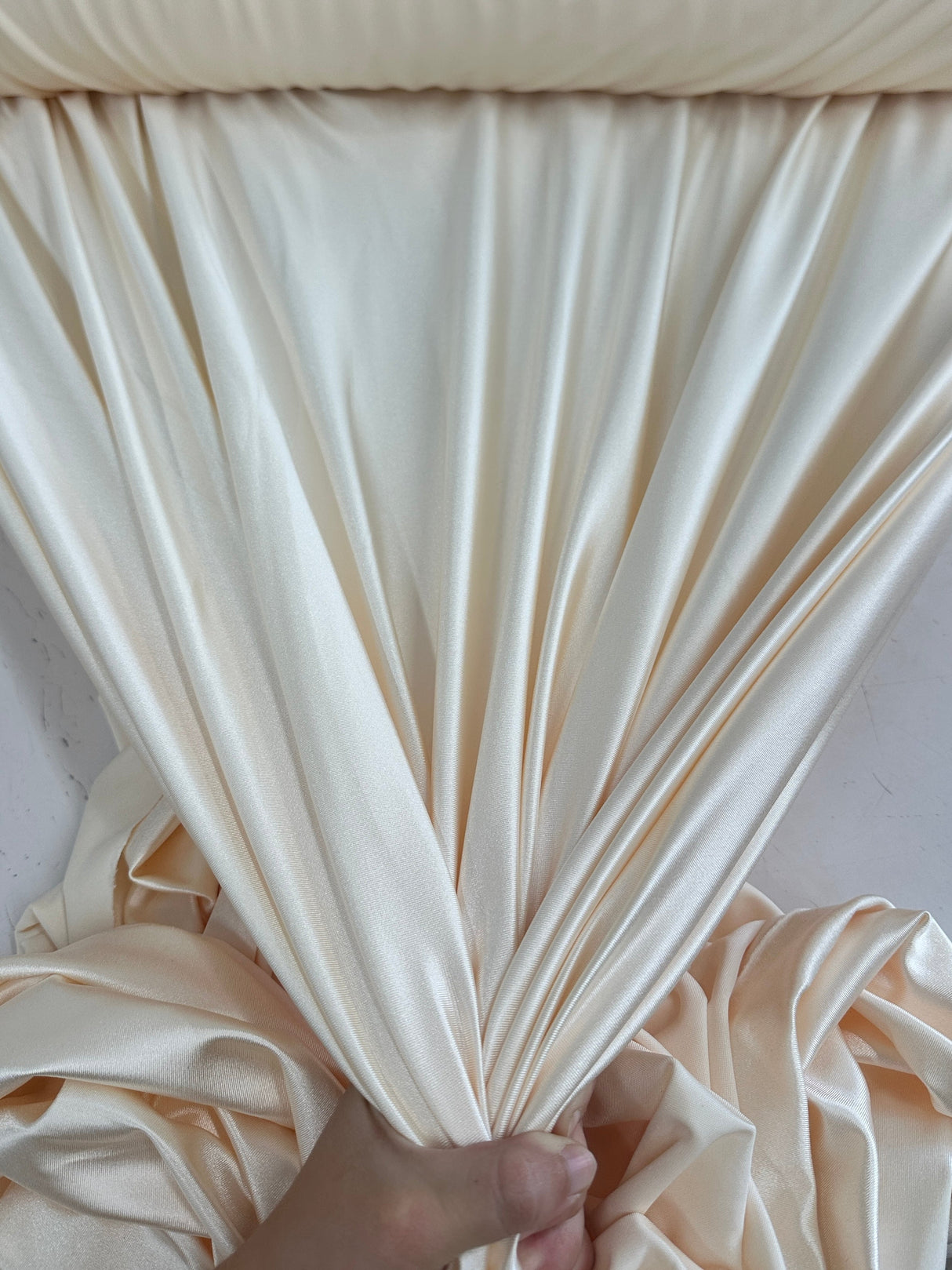Shiny Nylon Spandex Cream