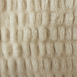 Faux Fur Fabric Ruched Chinchilla Stretch