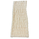 Faux Fur Fabric Ruched Chinchilla Stretch