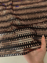 Gold Foiled Mirror Sequins on Knit
