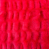 Faux Fur Fabric Ruched Chinchilla Stretch