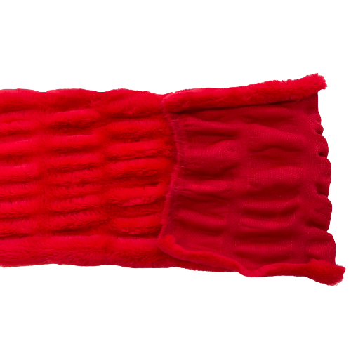 Faux Fur Fabric Ruched Chinchilla Stretch