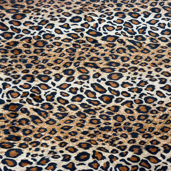 Stretch Velvet Fabric Leopard Print 60" Wide