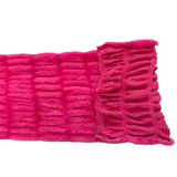 Faux Fur Fabric Ruched Chinchilla Stretch
