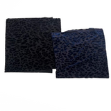 Leopard Print Burnout Stretch Velvet Fabric
