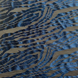 Stretch Velvet Fabric Zebra Print Burnout