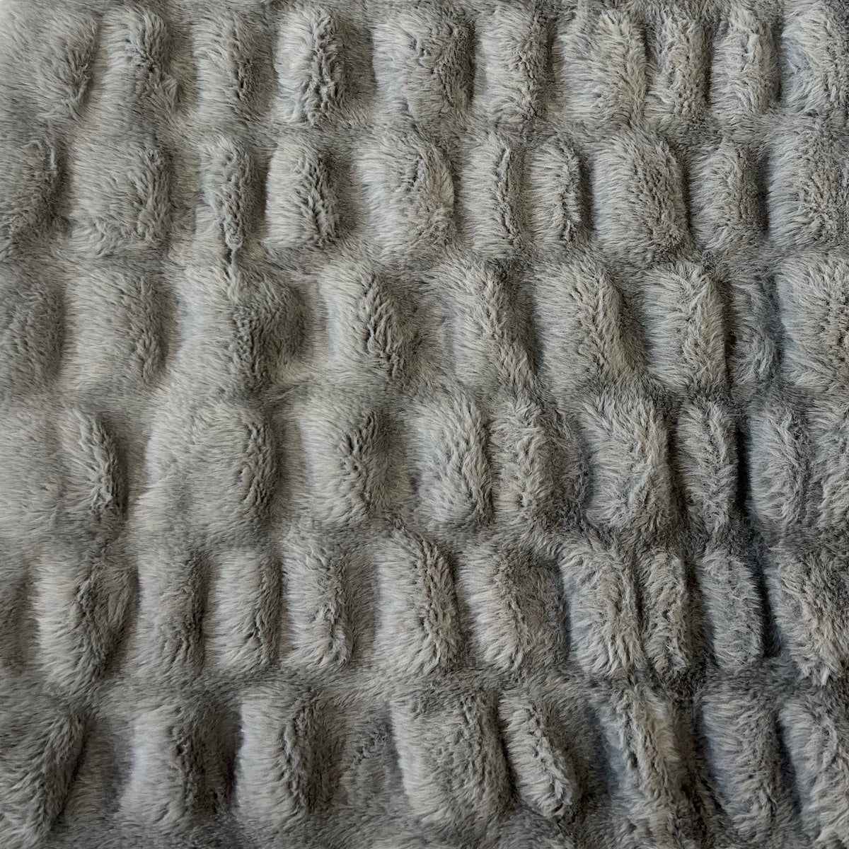 Faux Fur Fabric Ruched Chinchilla Stretch