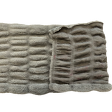 Faux Fur Fabric Ruched Chinchilla Stretch