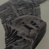 Stretch Velvet Fabric Zebra Print Burnout
