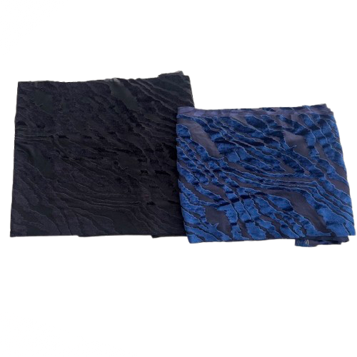 Stretch Velvet Fabric Zebra Print Burnout