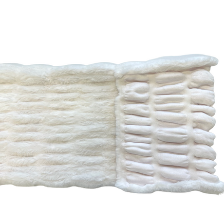 Faux Fur Fabric Ruched Chinchilla Stretch
