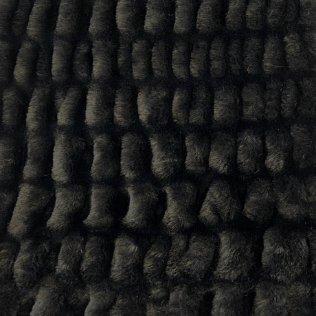 Ruched Chinchilla Stretch Faux Fur Fabric - 95% Polyester 5% Spandex, Ruched Texture, 60" Width (1 Yard)