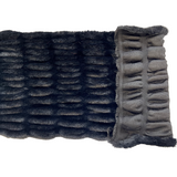 Faux Fur Fabric Ruched Chinchilla Stretch