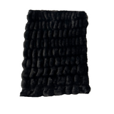 Faux Fur Fabric Ruched Chinchilla Stretch