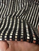 Stretch Mirror Sequin Knit Silver