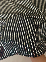 Stretch Mirror Sequin Knit Silver