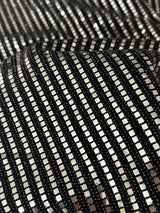 Stretch Mirror Sequin Knit Silver