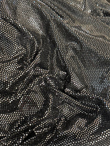 Stretch Sequin Mirror Foiled Spandex Silver