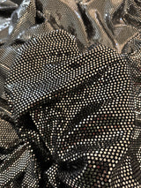 Stretch Sequin Mirror Foiled Spandex Silver