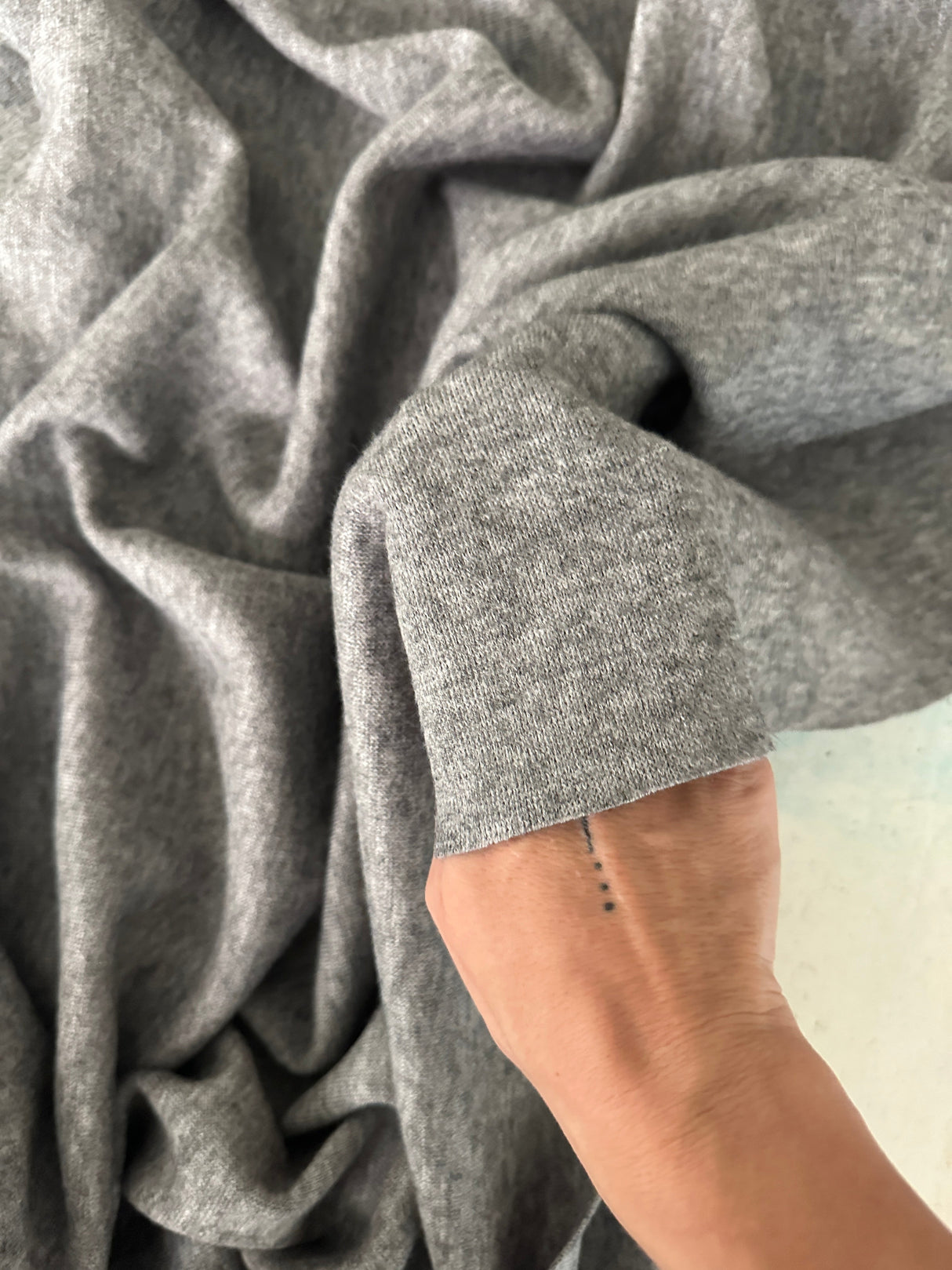 Ultra Soft Faux Cashmere Knit Gray