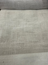 Linen Sheer Plain Off White Polyester Fabric - Linen Sheer Plain, 118" Width (By The Yard)