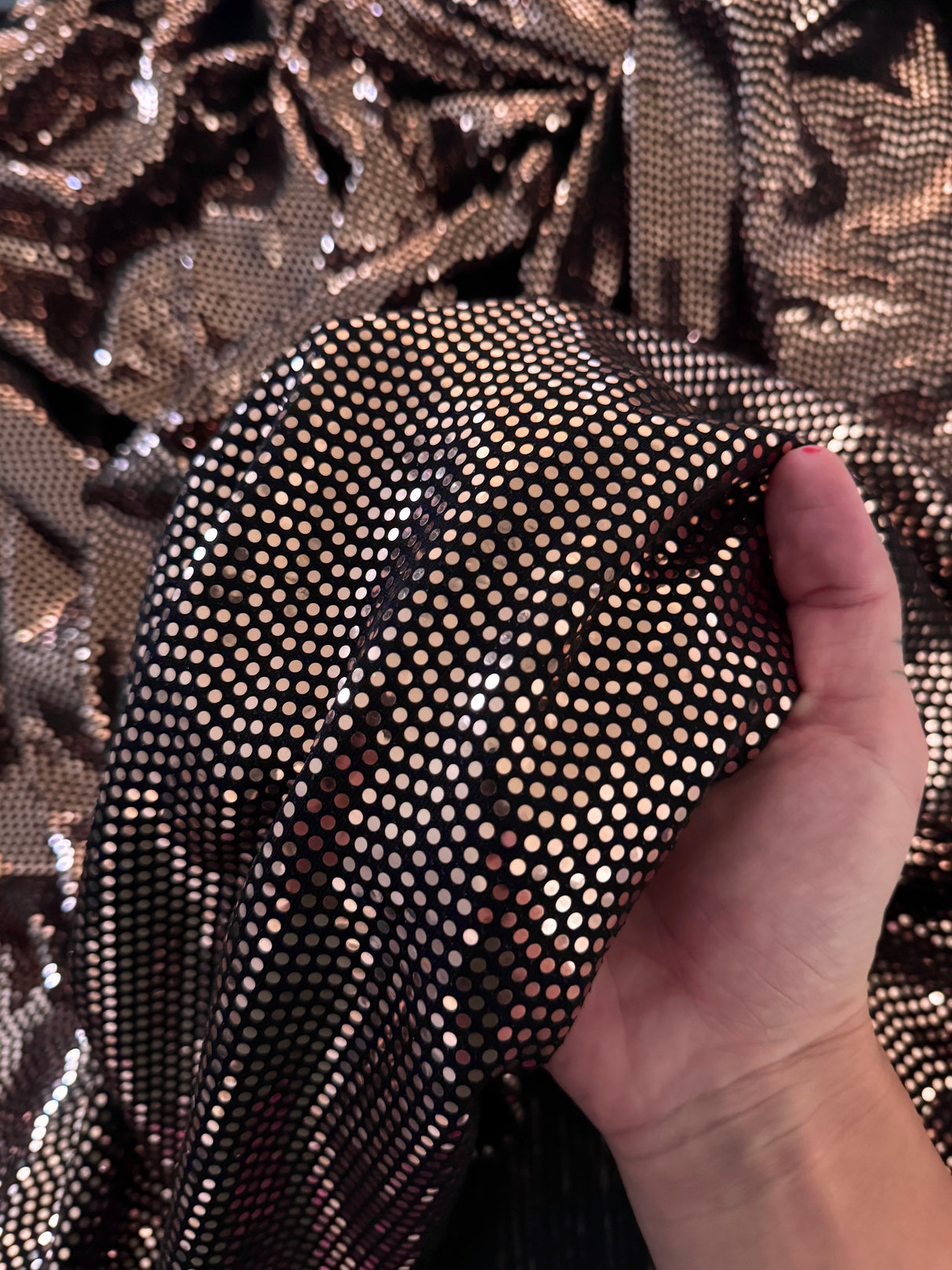 Sequin Mirror Foiled Spandex