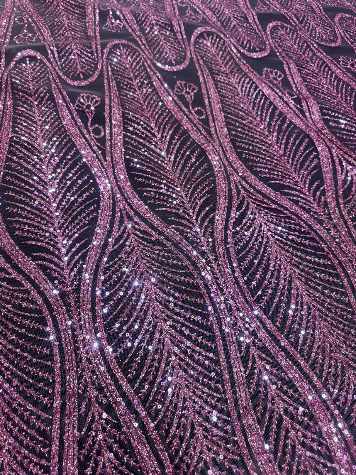 Baby Pink Geometric Lace