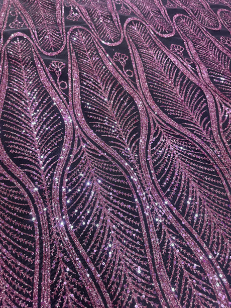 Baby Pink Geometric Lace