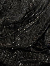 Black Sequin Mirror Foiled Spandex