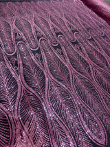 Baby Pink Geometric Lace