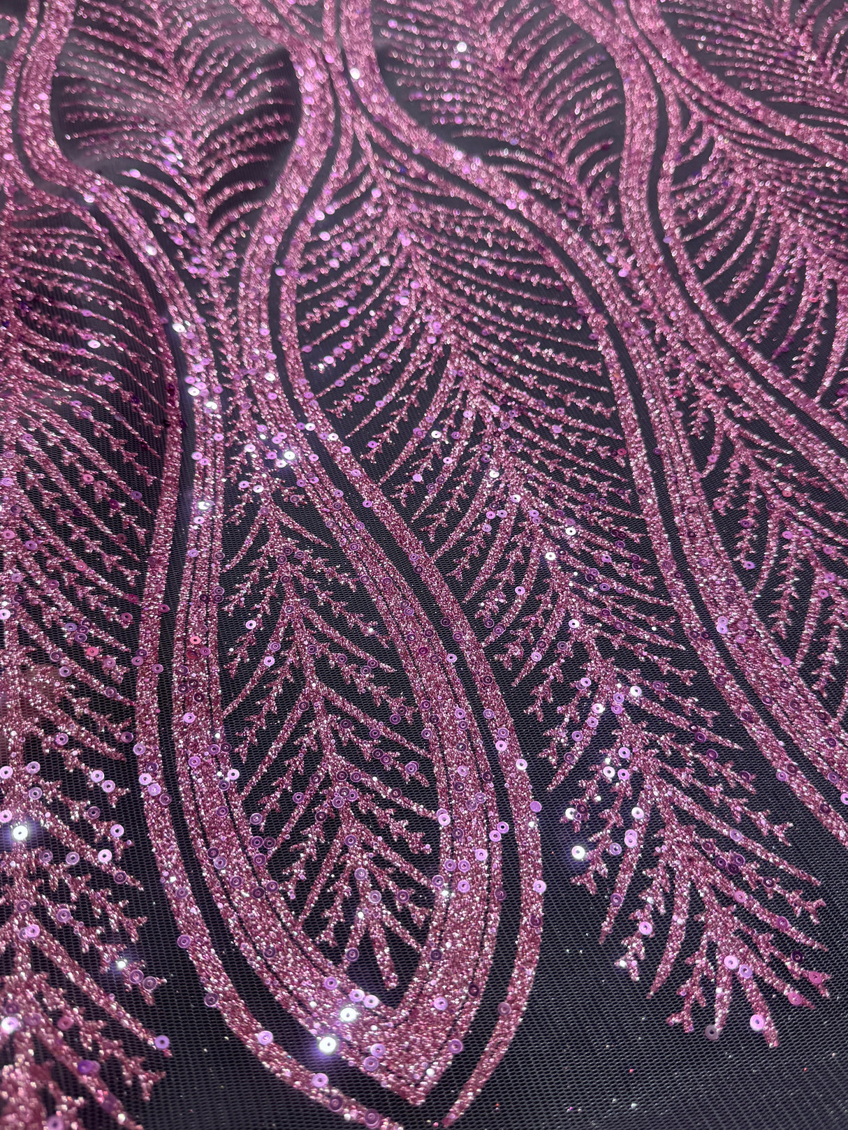 Baby Pink Geometric Lace