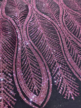 Baby Pink Geometric Lace