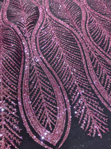 Baby Pink Geometric Lace