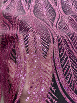 Baby Pink Geometric Lace