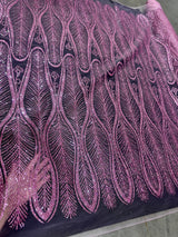 Baby Pink Geometric Lace