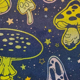 Polyester Spandex Mushroom Print Fabric 4-Way Stretch