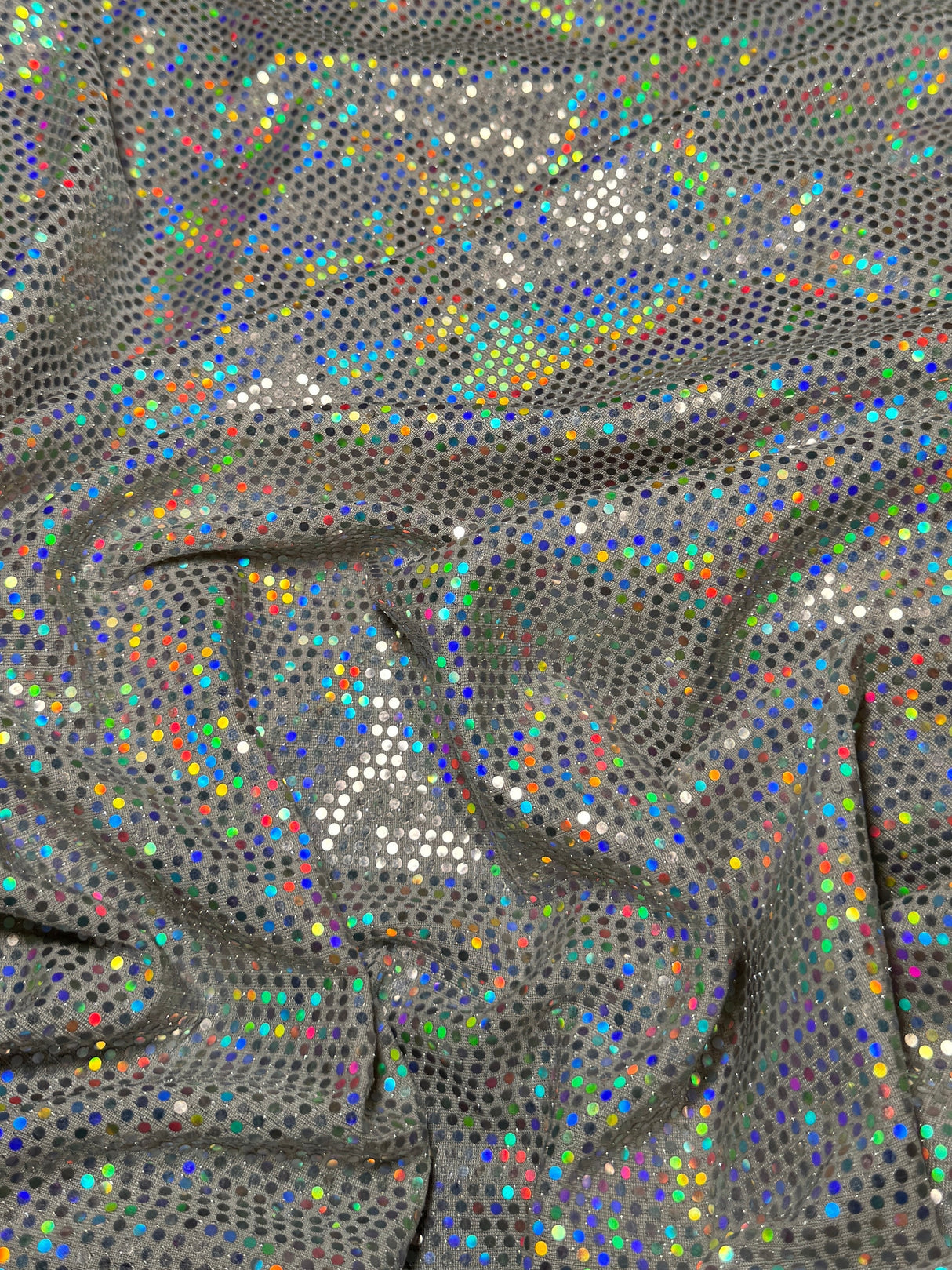 Stretch Sequin Mirror Foiled Spandex